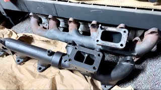 67 Cummins exhaust manifold Stock vs BD 2 piece Why upgrade [upl. by Archie]