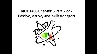 Chapter 5 part 2 of 2 Membrane Structure and Function [upl. by Reave955]