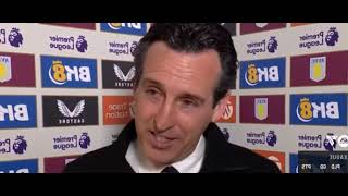 Unai Emery Post Match Interview Aston Villa vs Chelsea 22 [upl. by Brena61]