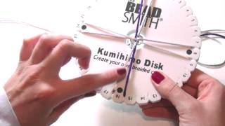 Beading Ideas  How to use Kumihimo loom part1 [upl. by Anehc94]