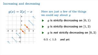 Monotonicity What it means for a function to be increasing or decreasing [upl. by Cosmo]