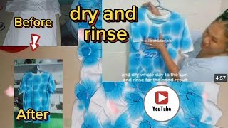 How to Tie more rubber band on the tshirt and dye [upl. by Dirraj]