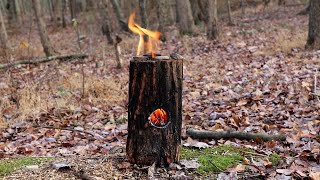 The Survivalist Jet Stove Made Easy Survival Fire Bushcraft Skills Campfire Making [upl. by Acker]