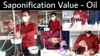 Saponification Value of Oil By DDD🕶GSCBhilad [upl. by Nessy]