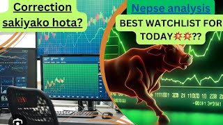 BEST WATCHLIST FOR TODAYNEPSE ANALYSISTECHNICAL ANALYSISAAJA BATA BAJAR FARKELATA [upl. by Ennovi582]