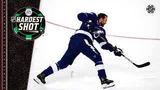 EA Sports Hardest Shot competition  2022 NHL AllStar Skills Competition [upl. by Horne]