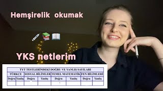 Hemşireliği nasıl kazandım YKS netlerimtavsiyelerHemşirelik Bölümü 📚 [upl. by Ailssa]