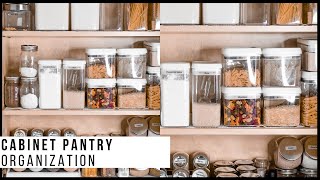 PANTRYCABINET ORGANIZATION TOUR  Tips For A Small Apartment [upl. by Aniweta]