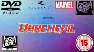 Closing to Daredevil 2003 UK DVD [upl. by Illyes]