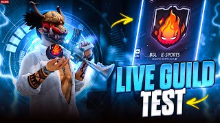 FF LIVE GUILD TEST 🔴 \ LIVE GUILD TEST \ FREE FIRE LIVE CUSTOM desigamer nonstopgaming gyangaming [upl. by Zachariah]