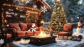 Instrumental Christmas Jazz Music amp Warm Fireplace Sounds 🎄 Cozy Jazz Music Christmas Ambience [upl. by Launame]