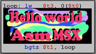 Assembler Z80 MSX No Assembly ASM [upl. by Nylsor]