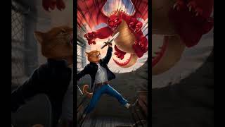 Dragon attack on ship\ Cat vs Dragon fight story cat shorts ai shortfeed dragon catlover [upl. by Netsoj]