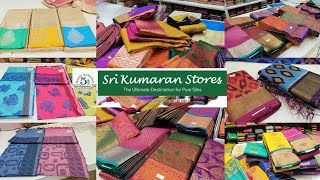 TNAGAR Sri Kumaran Stores Diwali New saree collection From 500 Soft silk silk cotton Tissue silk [upl. by Lola]