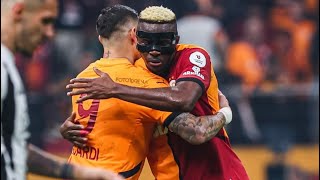 GalatasarayBeşiktaş maç önü  takım kadroları ağır küfürtribün şov galatasaray osimhen icardi [upl. by Mureil]