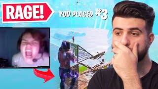 Reacting to the CRAZIEST Fortnite Rage [upl. by Eissert]