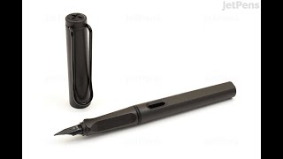 Перьевые ручки Lamy Safari Charcoal Black и Lamy Safari Rhutenium Lx [upl. by Ennoira]