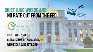 Quiet June WASDE and No Rate Cut From the Fed [upl. by Drooff]