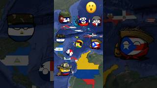 EEUU Y EL CARIBE countryballs mapa historia curiosidades paises guerra [upl. by Drucill670]