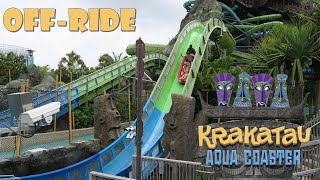 Krakatau Aqua Coaster OffRide Footage Volcano Bay ProSlide Hydromagnetic Slide  NonCopyright [upl. by Panter]