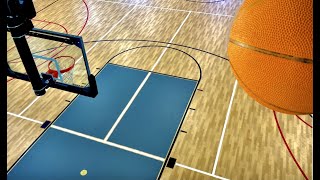 Basketball Game Sound Effects and Basketball Court Stock Video  Basketball Dribbling Sounds  FREE [upl. by Ymmat]