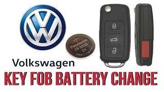 VW Key Fob Battery Replacement DIY 20112018 [upl. by Hartzell]