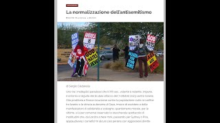 La normalizzazione dell’antisemitismo [upl. by Htennaj]