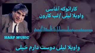 Karaoke  Aghasi  Mix  Vaveyla Leyli Labe Karon  کارائوکهآغاسیلب کارونواویلا لیلی [upl. by Lovich675]