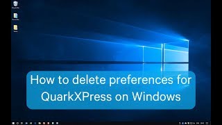 How to delete preferences Windows [upl. by Junette978]