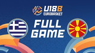 Group Phase  GRE v MKD  Full Basketball Game  FIBA U18 Womens EuroBasket 2024 Division B [upl. by Yahsat]