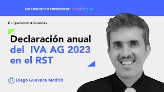 Presentación de la declaración anual del IVA AG 2023 en el régimen simple de tributación [upl. by Ithnan]