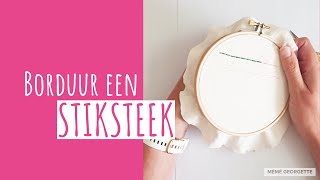 Borduur een stiksteek [upl. by Eelram]