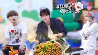 Jin cooking show 🥘 CuteLife [upl. by Slrahc]