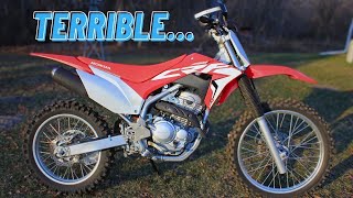 Honda CRF250F Review  Why Its NOT The Right Bike For You [upl. by Anyotal]