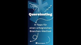 Bewerbung als QUEREINSTEIGER  5 TIPPS shorts [upl. by Yrahk]