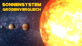 Sonnensystem Größenvergleich [upl. by Cordle]