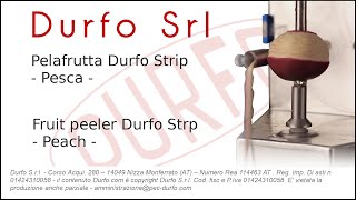 DURFO  Fruits Peeler Slicer Peach  Pelafrutta Pesca  Durfo Strip [upl. by Ellemaj573]