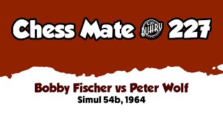 Bobby Fischer vs Peter Wolf • Simul  54b 1964 [upl. by Mollie]