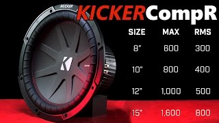 KICKER CompR  Car Subwoofer  New 2016 ReDesign [upl. by Granthem]