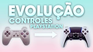 A Evolução dos controles Playstation Do PS1 ao PS5 [upl. by Ennylyak]