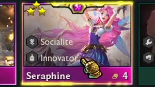 3 Star Seraphine ⭐⭐⭐ ft 3 Star Janna  TFT Set 6 [upl. by Felecia]