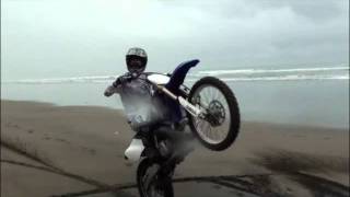 Dirt Bike Wheelies  Beach Style [upl. by Carlie]