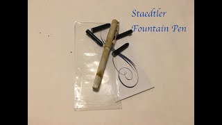 Staedtler Two Nib Calligraphy Set Review [upl. by Zetra306]