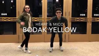 BODAK YELLOW Clean  Cardi B  Heart Uy and Mico Estavillo in Japan [upl. by Nwahsd401]