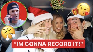 MISTLETOE PRANK ON MY BROTHERS GIRLFRIEND she exposed us 😘👀  Vlogmas Vlog 6 🎅🏼✨ [upl. by Lauretta]