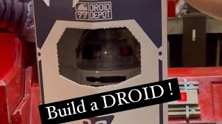 Droid depot at Hollywood studios galaxy edge BUILD A DROID 🤖 droid hollywoodstudios starwars [upl. by Ainattirb379]