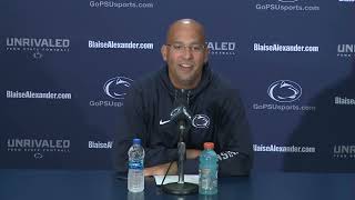 PSU HC James Franklin 92022  Weekly Press Conference  NSN [upl. by Amikat]