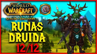 WOW CLASSIC SoD CONSIGUE TODAS LAS RUNAS DE DRUIDA en SEASON OF DISCOVERY  DRUID RUNES MUCHAMIEL [upl. by Peltz]