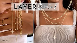 How to Layer Necklaces and Create Your Layered Necklace Look  Amy O Jewelry [upl. by Senilec584]