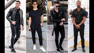 4 formas de vestir camisa negra I 4 ways to dress Black shirt [upl. by Annadroj]